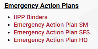 Emergency Action Plan